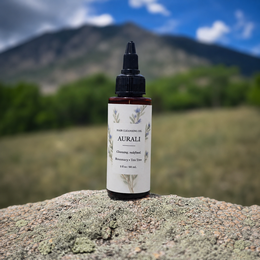 Travel Hair Cleansing Oil - Rosemary and Tea Tree - 2oz